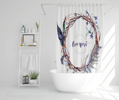 Watercolor Boho wreath (Shower Curtain) / Default Title Price Comparisons | Compare The Build
