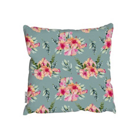 Watercolor hibiscus flowers (Outdoor Cushion) / 45cm x 45cm