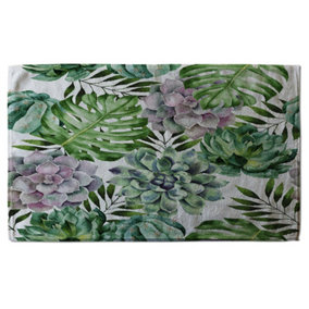 Watercolour Botanical Leaves (Bath Towel) / Default Title