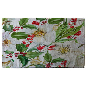 Watercolour Christmas pattern (Bath Towel) / Default Title