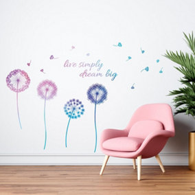 Watercolour Dandelion Live Simply Stickers Stock Clearance