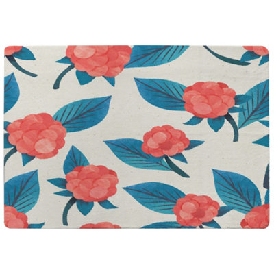 Watercolour Floral Pattern Designer Special Soft Home Rug
