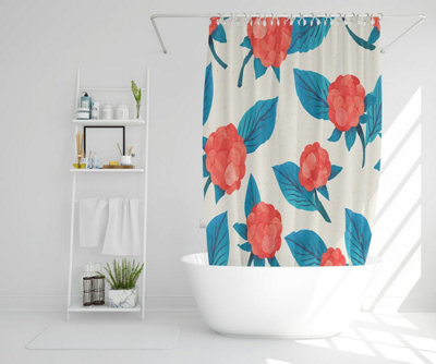 Watercolour floral pattern (Shower Curtain) / Default Title Price Comparisons | Compare The Build