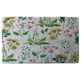 Watercolour Leaves & Flowers (Bath Towel) / Default Title