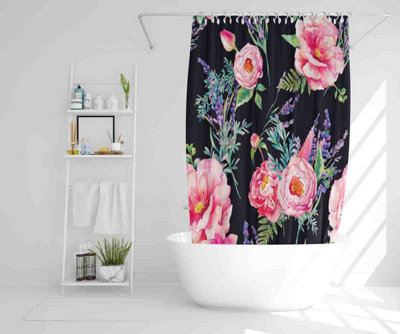 Watercolour Painting of Flowers (Shower Curtain) / Default Title Price Comparisons | Compare The Build