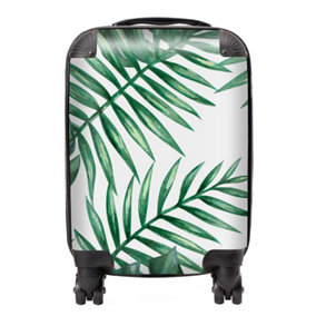 Watercolour Tropical Leaves Suitcase - Small