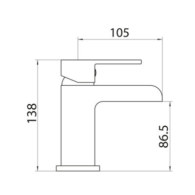 Waterfall Chrome Bath Shower Mixer and Basin Mixer Pack - 3