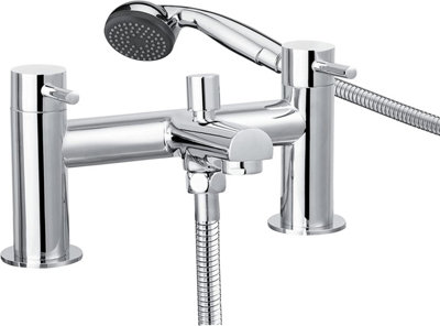 Waterfall Chrome Mixer Bath Filler Tap Set Bathroom Modern