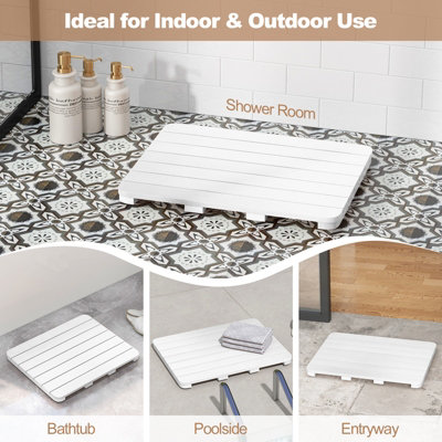 Waterproof Bathroom Floor Mat HIPS Spa Shower Mats Non-Slip Foot Pads 60 x 48cm - 8