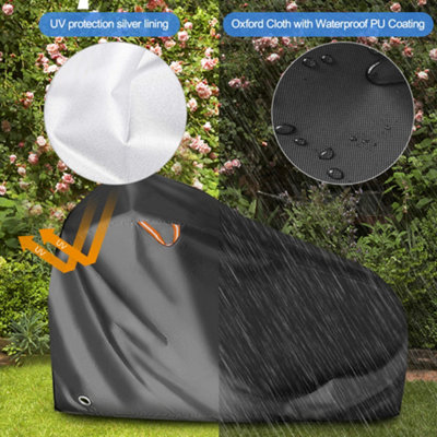 PALON Waterproof Bike Cover For Outdoor Storage - Fits 1-3 Bikes, 78"x30"x44", With Lock Holes & Buckles