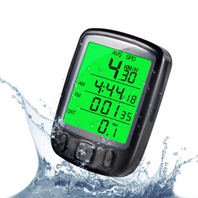 WATERPROOF BICYCLE SPEEDOMETER CYCLING BIKE METER COMPUTER SPEED ...