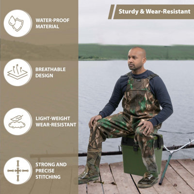 Waterproof Camouflage Waders for Fishing, Farming & Outdoor Work