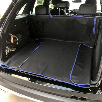 WATERPROOF CAR SEAT COVER REAR PET DOG PROTECTOR TRAVEL HAMMOCK MAT BLUE BOOTLINER