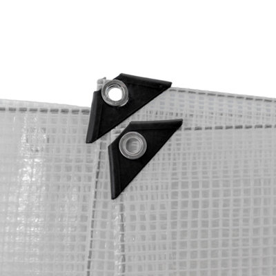 waterproof clear reinforced tarpaulin/builders tarp/camping ground sheet  cover up (1.5m x 2m) - 3