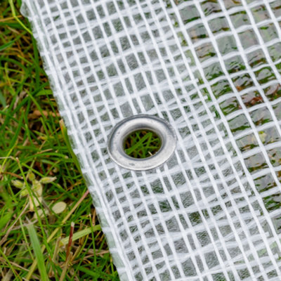 waterproof clear reinforced tarpaulin/builders tarp/camping ground sheet  cover up (1.5m x 2m) - 4