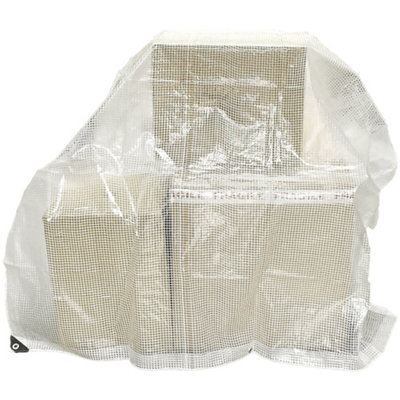 waterproof clear reinforced tarpaulin/builders tarp/camping ground sheet cover up (2m x 2m) - 7