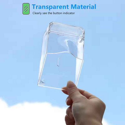 Transparent Wireless Doorbell Rain Cover – Splash-Proof PC Case For Outdoor Doorbells, Access Control, And Keypads
