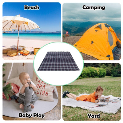 Waterproof Extra Large Picnic Blanket 3m x 2.2m for Beach, Camping ...