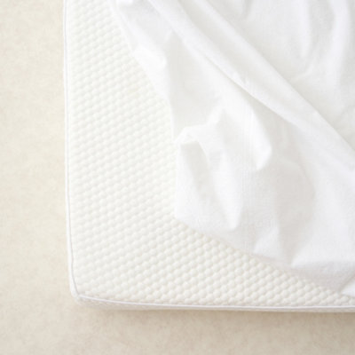 Plastic cot hotsell bed mattress protector