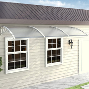 Waterproof Front Door Canopy Outdoor Awning Window Garden Canopy Patio Porch Awning Rain Shelter Cover W 270 cm