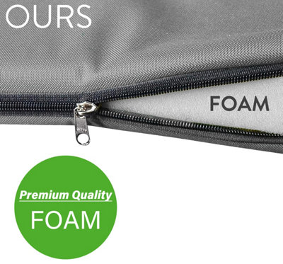 Waterproof Garden Furniture Seat Pad Cushions 50 X 50 X 5cm Silver Square Seat Pad for Indoor & Outdoor Rattan Chair