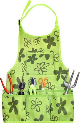 Waterproof Gardening Apron-  With Adjustable Straps and 14 Pockets