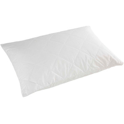Waterproof Knitted Jersey Pillow Protector Anti Allergenic Soft Polyester Pillow Cover Standard Size Measures 70 x 50cm