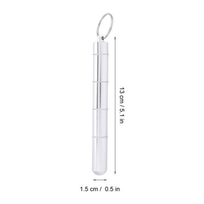 Waterproof Mini Portable Pill Box with Keychain - Includes 5 Cases for Medication Storage