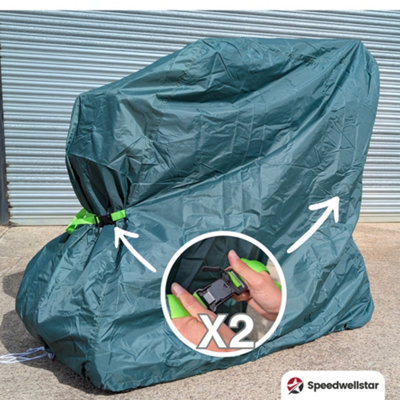 Waterproof Obility Scooter Cover, Black Heavy Duty 190D Oxford Scooter