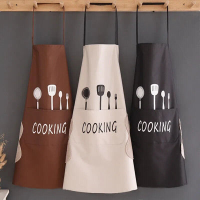 Waterproof Oil Proof PVC Apron With Pocket Butcher Chefs Kitchen Cook ...