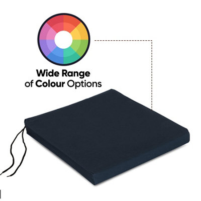 Waterproof Outdoor Fabrics Chairpad 40 x 40 x 4CM - BLACK - 3