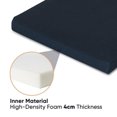 Waterproof Outdoor Fabrics Chairpad 40 x 40 x 4CM - DARK BLUE - 6