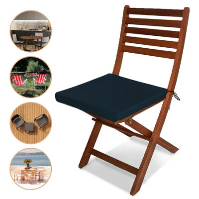 Waterproof Outdoor Fabrics Chairpad 40 x 40 x 4CM - DARK BLUE - 8