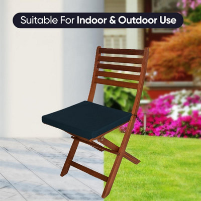 Waterproof Outdoor Fabrics Chairpad 40 x 40 x 4CM - DARK BLUE - 9