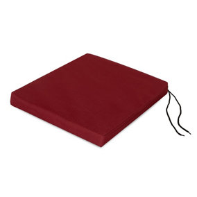 Waterproof Outdoor Fabrics Chairpad 40 x 40 x 4CM - DARK RED