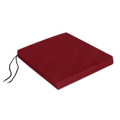 Waterproof Outdoor Fabrics Chairpad 40 x 40 x 4CM - DARK RED - 4