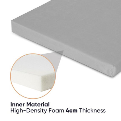 Waterproof Outdoor Fabrics Chairpad 40 x 40 x 4CM - SILVER