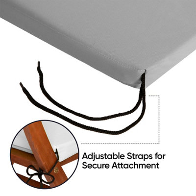 Waterproof Outdoor Fabrics Chairpad 40 x 40 x 4CM - SILVER - 6