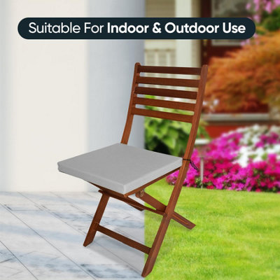 Waterproof Outdoor Fabrics Chairpad 40 x 40 x 4CM - SILVER - 8