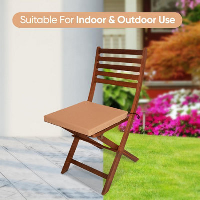 Waterproof Outdoor Fabrics Chairpad 50 x 44 x 4CM - BEIGE - 9