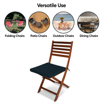 Waterproof Outdoor Fabrics Chairpad 50 x 44 x 4CM - DARK BLUE - 8