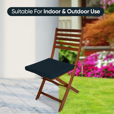 Waterproof Outdoor Fabrics Chairpad 50 x 44 x 4CM - DARK BLUE - 9
