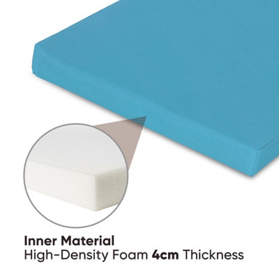 Waterproof Outdoor Fabrics Chairpad 50 x 44 x 4CM - OCEAN BLUE
