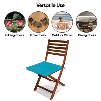 Waterproof Outdoor Fabrics Chairpad 50 x 44 x 4CM - OCEAN BLUE - 7