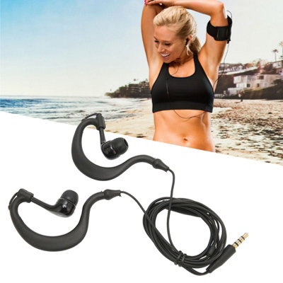 Waterproof Over-Ear Wired Earbuds with Noise Cancellation, Comfortable Fit, Microphone and Sports Earmuffs