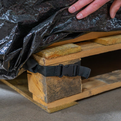 Waterproof Pallet Storage Cover 145x145x155cm Outdoor Protective Heavy ...