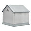 Waterproof Plastic Dog House Dog Kennel with Door 620x610x600mm