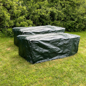 Waterproof Rectangular Table Garden Furniture Cover (2.03m) Set of 2