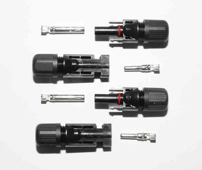 Waterproof Solar Panel Connection Plugs MC4 Pair, Pack of 2