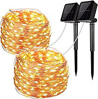 Waterproof Solar Powered Fairy String Light in Warm White 30 Meters 300 LED